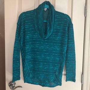 Splendid Sweater Sz S; Teal Green, Long Sleeves